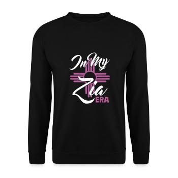 Pueblo-Kultur Zia-Symbol Zia Sonnensymbol in - Unisex Pullover - Schwarz - Vorne - Alina (178cm) & Michal (187cm)