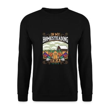 Tiny House en permaculture à l’époque de mon homesteading - Sweat-shirt Unisexe - noir - Devant - Alina (178cm) & Michal (187cm)