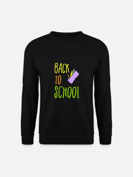 school back to school - Unisex Pullover - Schwarz