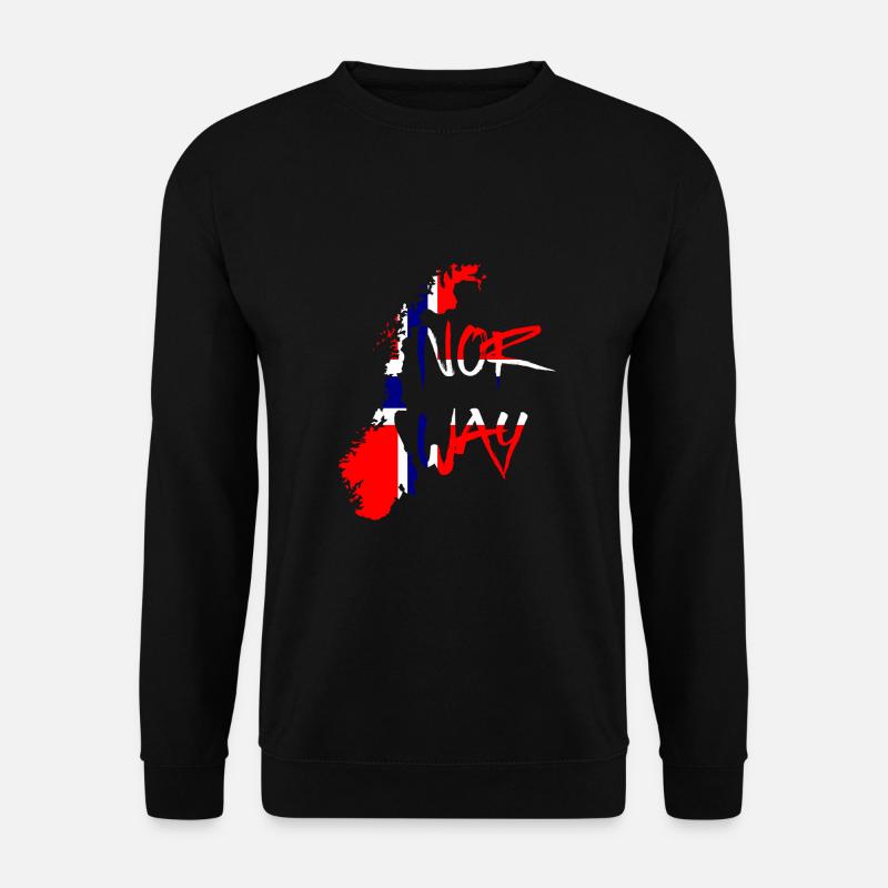 Norway Norwegen - Unisex Pullover - Schwarz