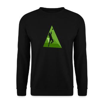 Volleyball Beachball Volleyballer - Unisex Pullover - Schwarz - Vorne - Alina (178cm) & Michal (187cm)