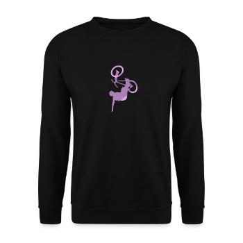 Mountainbiking Trail MTB - Unisex Pullover - Schwarz - Vorne - Alina (178cm) & Michal (187cm)