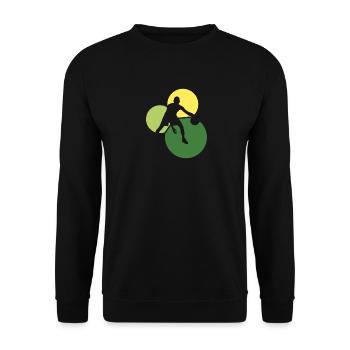 Basketball au cerceau - Sweat-shirt Unisexe - noir - Devant - Alina (178cm) & Michal (187cm)