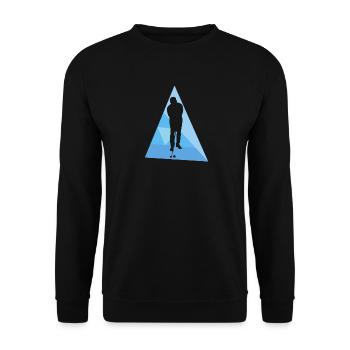 Golf Golfer Golfball Golfplatz - Unisex Pullover - Schwarz - Vorne - Alina (178cm) & Michal (187cm)