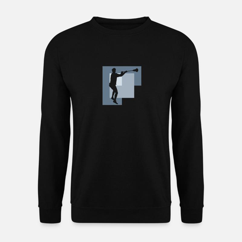 Lacrosse Crosse Lacrosse Racket - Unisex Sweatshirt - black