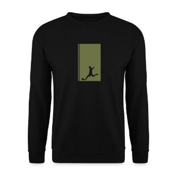 Fussball Kicker Soccer - Unisex Sweatshirt - black - Front - Alina (178cm) & Michal (187cm)