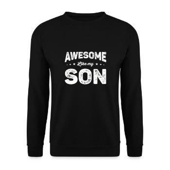 Génial comme mon fils - Sweat-shirt Unisexe - noir - Devant - Alina (178cm) & Michal (187cm)