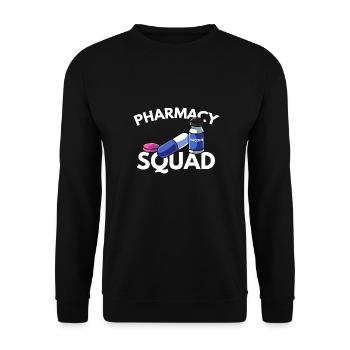 Apotheker Apotheke Pharmazie PTA - Unisex Pullover - Schwarz - Vorne - Alina (178cm) & Michal (187cm)