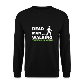 Dead Man Junggesellenabschied JGA Bräutigam - Unisex Pullover - Schwarz - Vorne - Alina (178cm) & Michal (187cm)