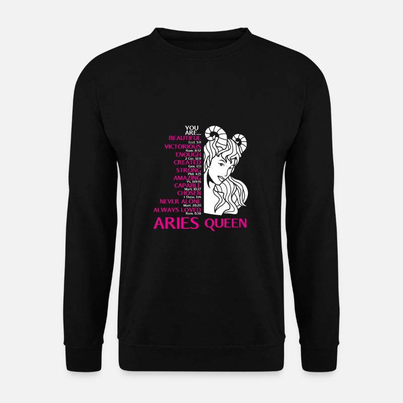 Sternzeichen Widder - Unisex Pullover - Schwarz
