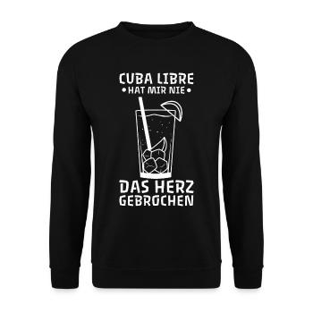 Cuba Libre - Sweat-shirt Unisexe - noir - Devant - Alina (178cm) & Michal (187cm)