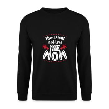 Mama Muttertag Geschenkidee Schwanger - Unisex Pullover - Schwarz - Vorne - Alina (178cm) & Michal (187cm)