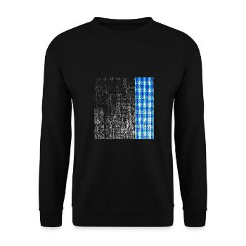 Bayern vintage Oktober - Unisex Pullover - Schwarz - Vorne - Alina (178cm) & Michal (187cm)