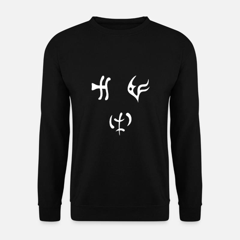 Runic word delirium diablo - Unisex Sweatshirt - black