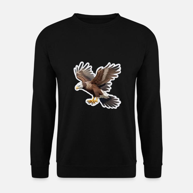 Weißkopfseeadler - Unisex Pullover - Schwarz