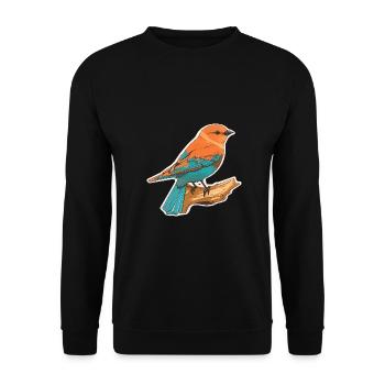 Fantasy bird - Unisex Sweatshirt - black - Front - Alina (178cm) & Michal (187cm)