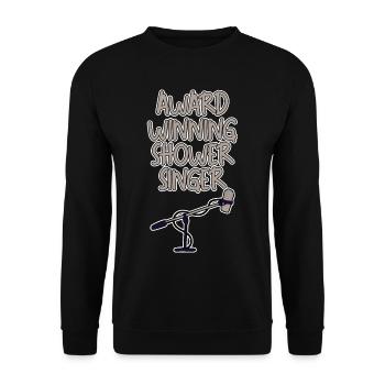 Award Winning Shower Singer 2 - Unisex Pullover - Schwarz - Vorne - Alina (178cm) & Michal (187cm)