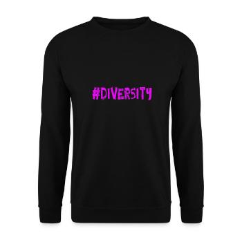 Stop AfD contre la démocratie de droite Diversité - Sweat-shirt Unisexe - noir - Devant - Alina (178cm) & Michal (187cm)