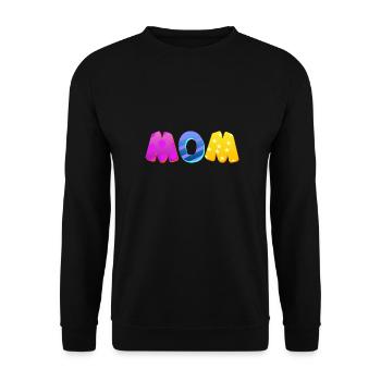 Baby Eltern Kind Geschenk Sprüche Geburt Mama Papa - Unisex Pullover - Schwarz - Vorne - Alina (178cm) & Michal (187cm)