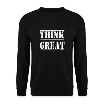 Money Motivation Profit Profit Performance Yield - Unisex Sweatshirt - black - Front - Alina (178cm) & Michal (187cm)