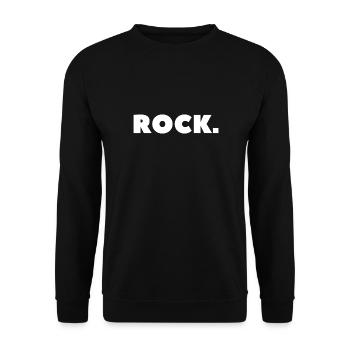 ROCK. - Musiker Konzert - Unisex Pullover - Schwarz - Vorne - Alina (178cm) & Michal (187cm)