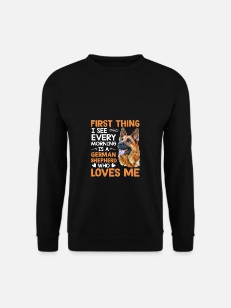 Dog German Shepherd - Sweat-shirt Unisexe - noir