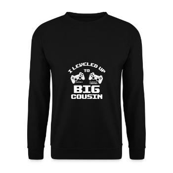 I'm to the Big Cousin Gaming Controller - Unisex Sweatshirt - black - Front - Alina (178cm) & Michal (187cm)