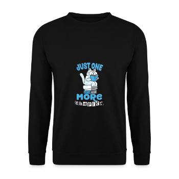 Juste un chapitre de plus Livre Amoureux des chats - Sweat-shirt Unisexe - noir - Devant - Alina (178cm) & Michal (187cm)