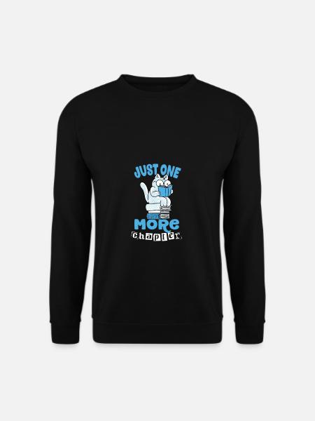 Just one more Chapter Book Cat Lover - Unisex Sweatshirt - black