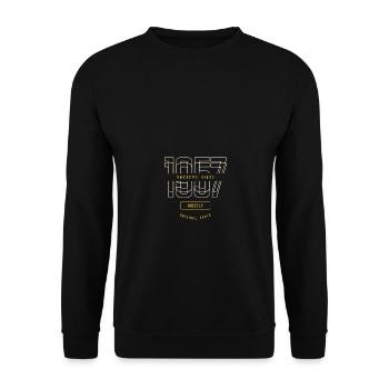 Awesome Since 1957 Mostly Original Parts Birthday - Unisex Pullover - Schwarz - Vorne - Alina (178cm) & Michal (187cm)