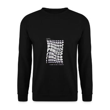 Forget Princess I Want To Be A Scientist Girl - Unisex Pullover - Schwarz - Vorne - Alina (178cm) & Michal (187cm)
