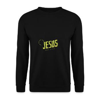 Christ Jesus The Way The Truth The Life Blessed - Unisex Pullover - Schwarz - Vorne - Alina (178cm) & Michal (187cm)