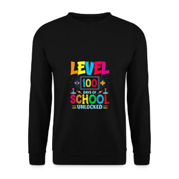 100 jours d’école débloqué Élève garçon fille - Sweat-shirt Unisexe - noir - Devant - Alina (178cm) & Michal (187cm)