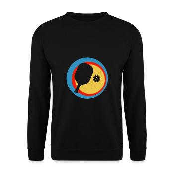 Vintage Pickleball Sports Paddle Lover Sunset - Sweat-shirt Unisexe - noir - Devant - Alina (178cm) & Michal (187cm)