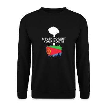 Eritrea Roots - Unisex Pullover - Schwarz - Vorne - Alina (178cm) & Michal (187cm)