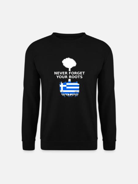 Grèce Grèce Racines grecques - Sweat-shirt Unisexe - noir