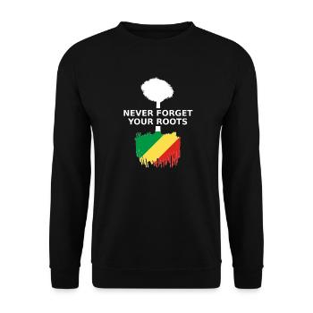 Republik Kongo - Unisex Pullover - Schwarz - Vorne - Alina (178cm) & Michal (187cm)