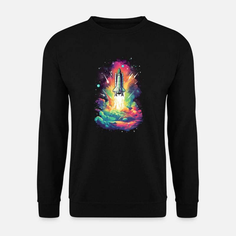 Space Shuttle Launch - Unisex Sweatshirt - black