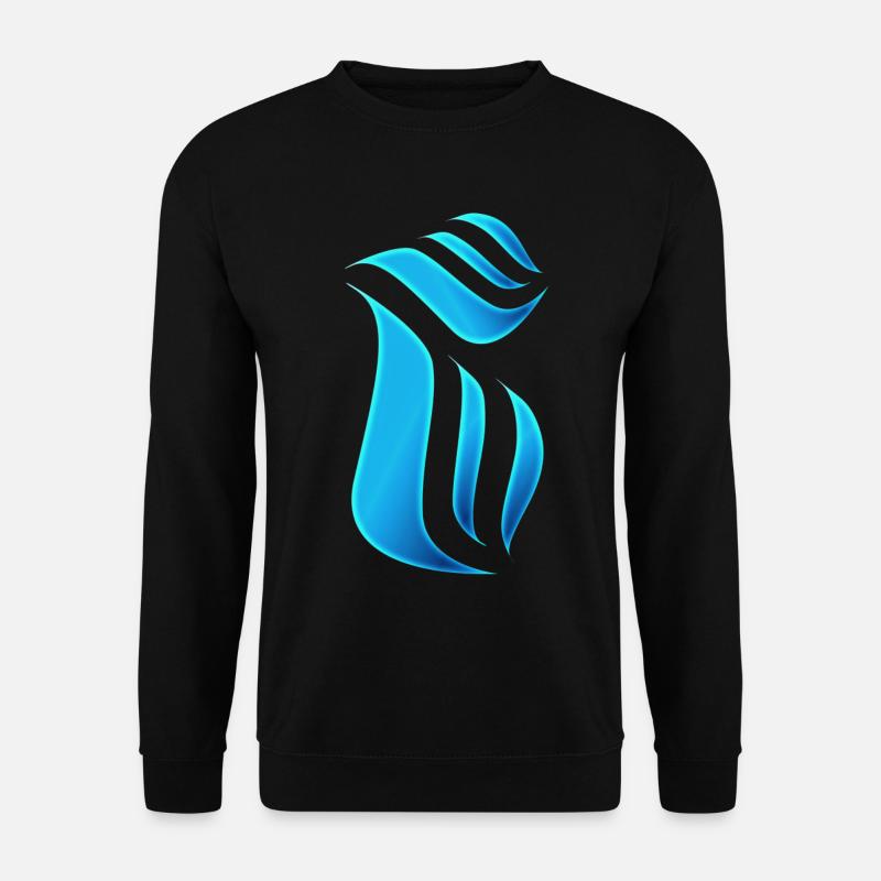 Flame blue - Unisex Sweatshirt - black