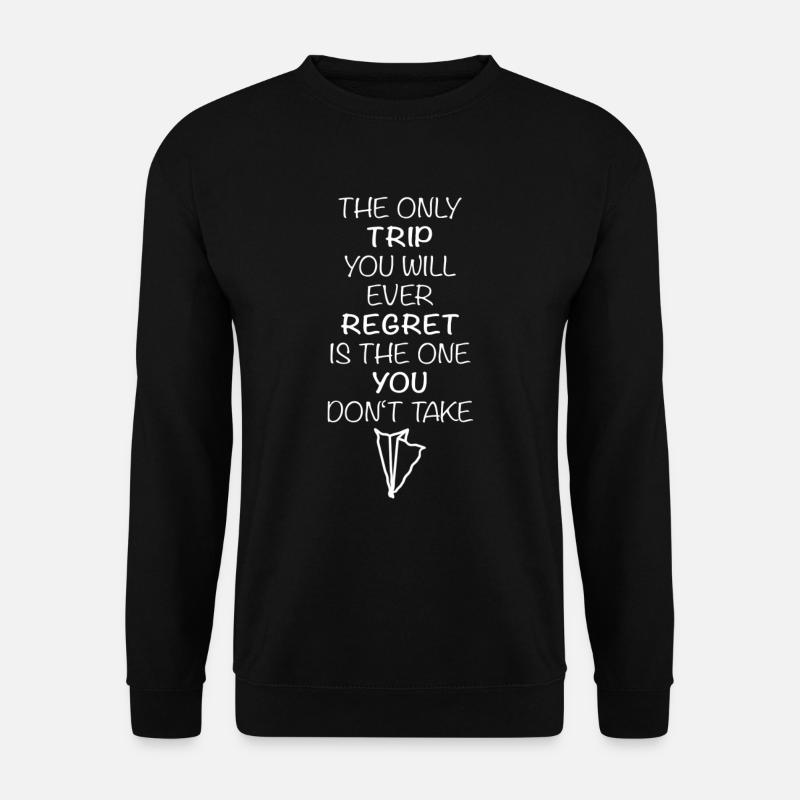Rejse globetrotter globetrotter stave - Unisex sweater - sort