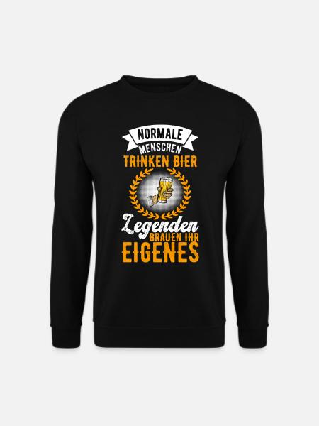 Bierbrauer Bierbrauen Bier Geschenk - Unisex Pullover - Schwarz