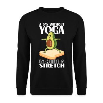 Avocado Toast - Unisex Pullover - Schwarz - Vorne - Alina (178cm) & Michal (187cm)