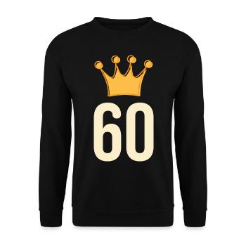 60e anniversaire de Krone - Sweat-shirt Unisexe - noir - Devant - Alina (178cm) & Michal (187cm)