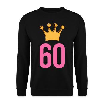 60e anniversaire de Krone - Sweat-shirt Unisexe - noir - Devant - Alina (178cm) & Michal (187cm)