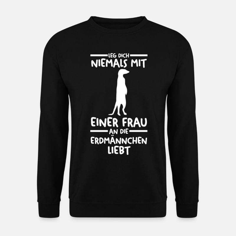Erdmännchen - Unisex Pullover - Schwarz