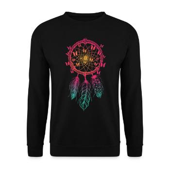 Dream catcher - Unisex Sweatshirt - black - Front - Alina (178cm) & Michal (187cm)