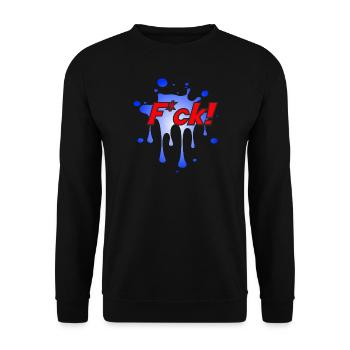 Fuck/F*ck - Unisex Pullover - Schwarz - Vorne - Alina (178cm) & Michal (187cm)