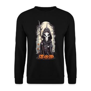 Licorne noire magique gothique Halloween sort - Sweat-shirt Unisexe - noir - Devant - Alina (178cm) & Michal (187cm)