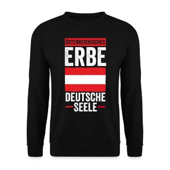 Austrians Austria - Unisex Sweatshirt - black - Front - Alina (178cm) & Michal (187cm)