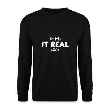 Garder l’immobilier - Sweat-shirt Unisexe - noir - Devant - Alina (178cm) & Michal (187cm)
